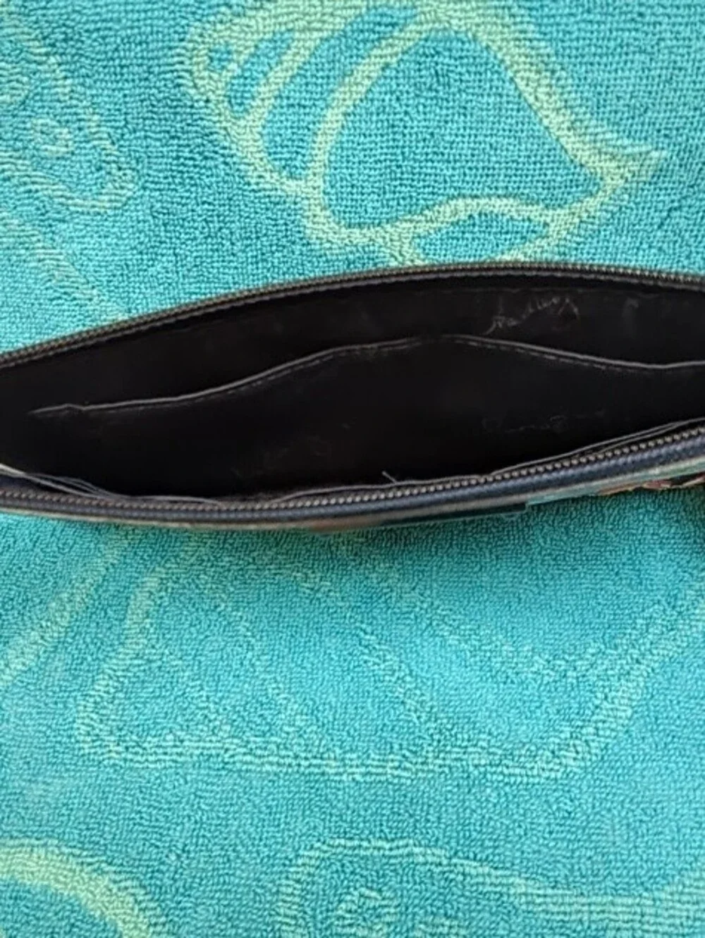 Vera Bradley Floral Wristlet Clutch in Blue, Pink & Green